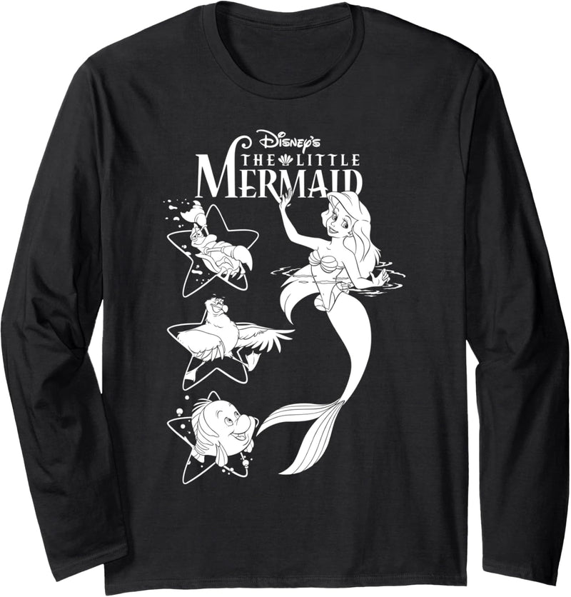 Disney The Little Mermaid Ariel And Friends Portrait Langarmshirt