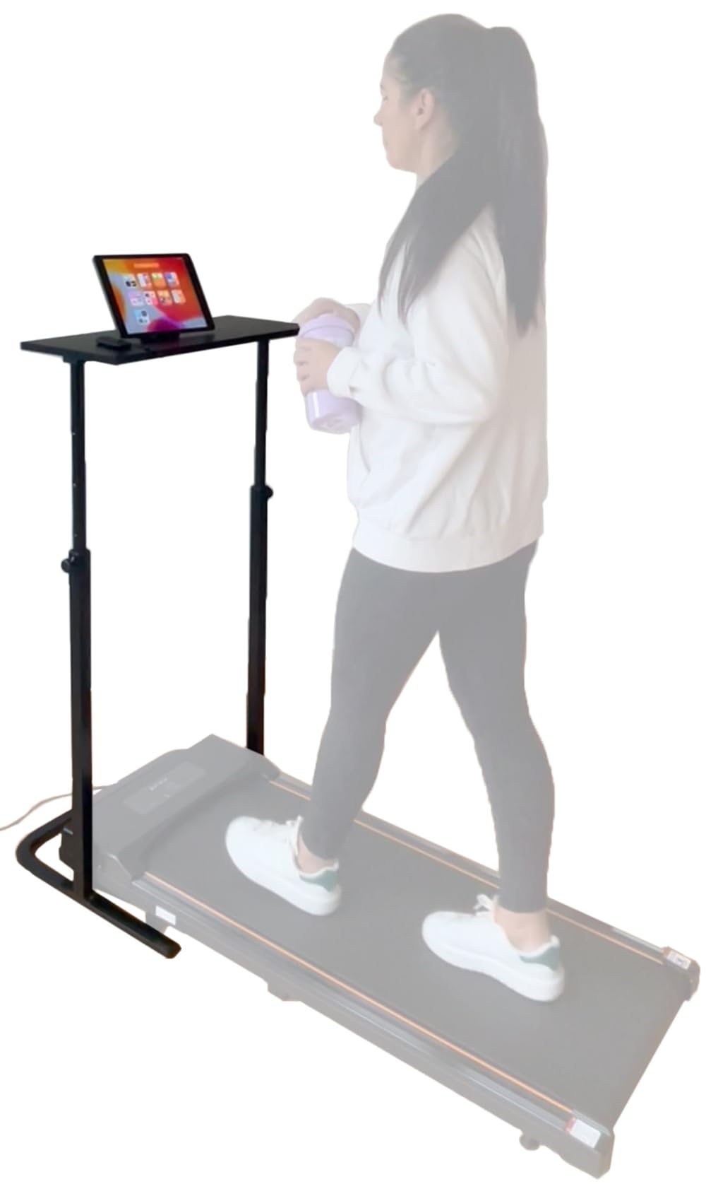 foto-kontor Laufbandtisch für Laufband Walking Pad Tisch höhenverstellbar Indoor Laufpult Training S