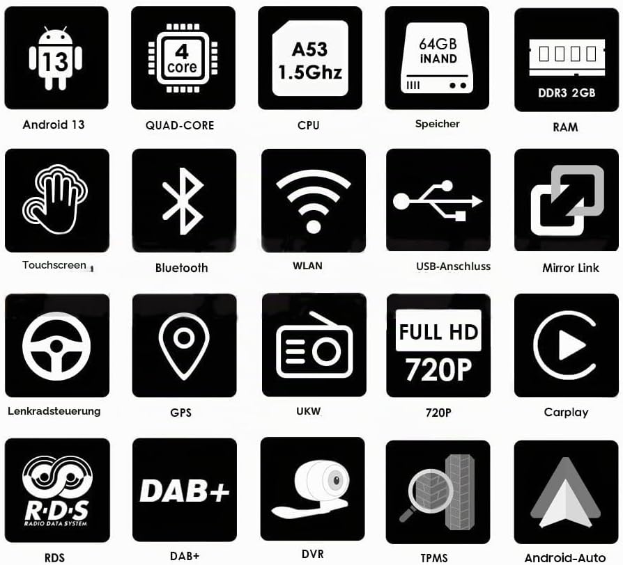 Android 14 9-Zoll-Autoradio für Smart fortwo 451 2005 2006 2007 2008 2009 2010 unterstützt kabellose