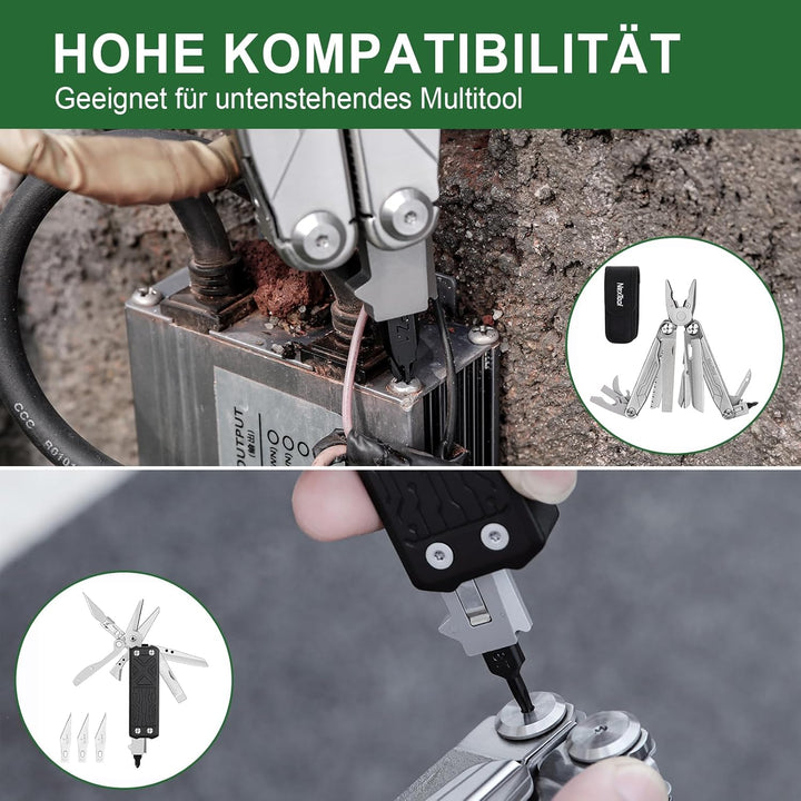 NexTool Bit-Set, 10 doppelendige Schraubendreher-Bits für Multi-Tools,Pocket Tool E1 und Flaggschiff