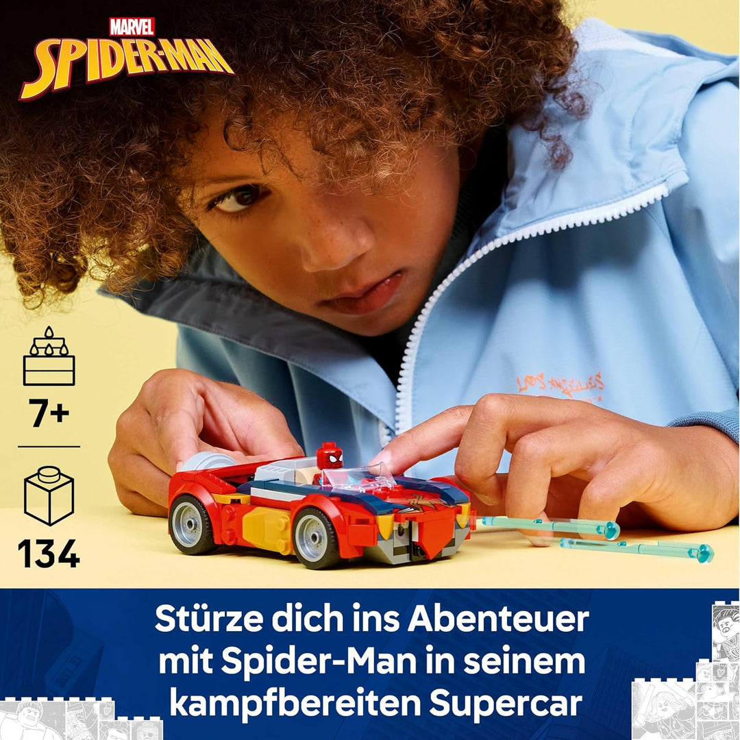 LEGO | Marvel Spider-Man Auto vs. Venomized Wolverine - Superhelden Spielzeug mit Spielzeugauto - Ko