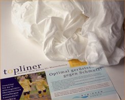 SCHUTZBEZUG FÜR WASSERBETTEN 90X200 CM TOPLINER FÜR WASSERKERNE AUFLAGE FÜR MATRATZEN