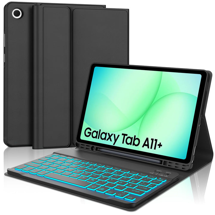 Hülle mit Tastatur für Samsung Galaxy Tab A11+ 11" (2025) & Galaxy Tab A9+ 11" (2023) – Deutsch Keyb