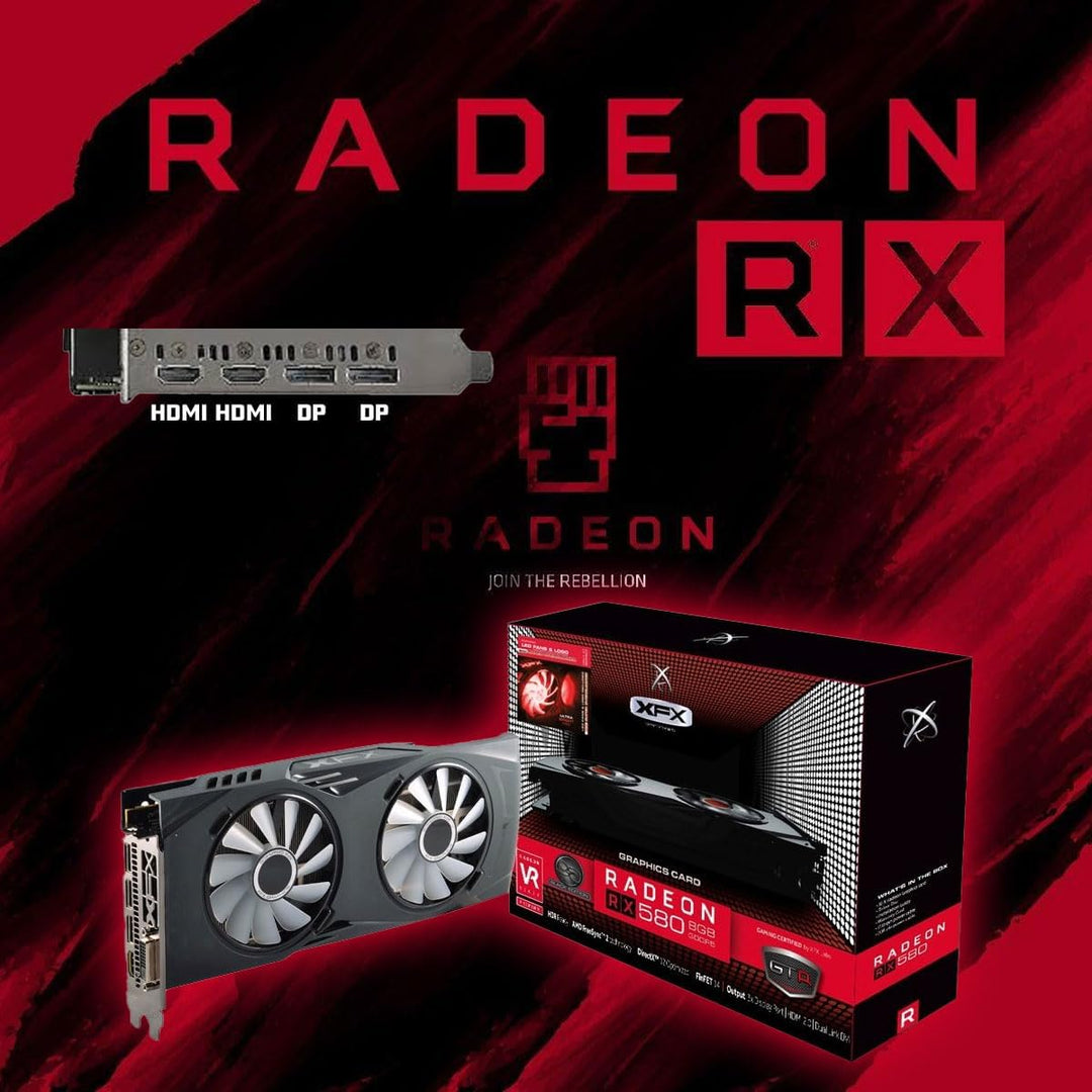 GMR Power Gaming PC - Ryzen 5 für Gamer | 3 Jahre Garantie | 16 GB RAM | 1000GB SSD | RX 580 Radeon