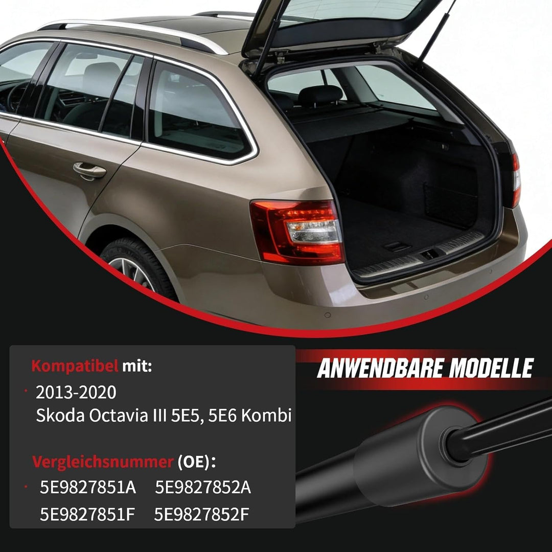 OTUAYAUTO Elektrische Gasfeder Heckklappe kompatibel mit Skoda Octavia III Kombi 5E5/5E6 (2013–2020)