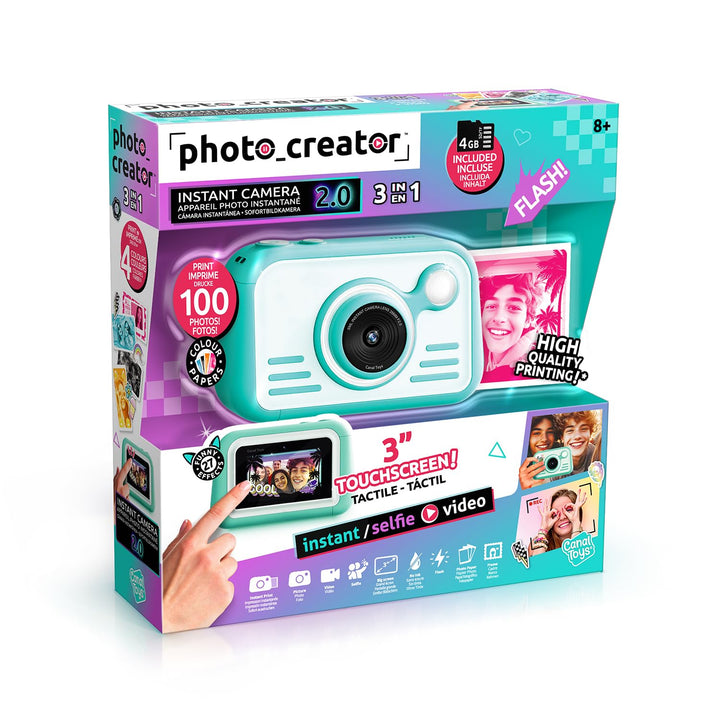 Canal Toys – Photo Creator – Sofortbildkamera in Blau für Kinder ab 8 Jahren – Geschenkidee, um Erin