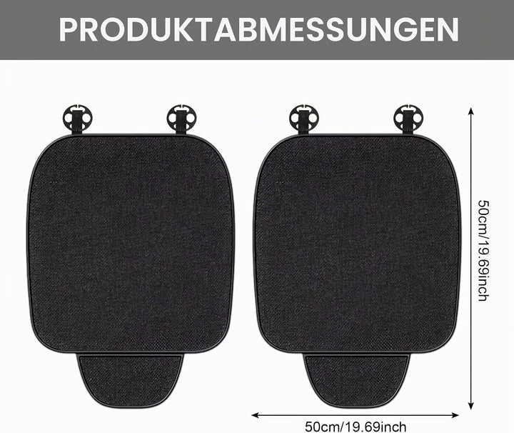 2 Stück Sitzauflage Auto Vordersitze, Sitzschutz, Autositzschoner Vorne, Atmungsaktiv, Anti-Rutsch,