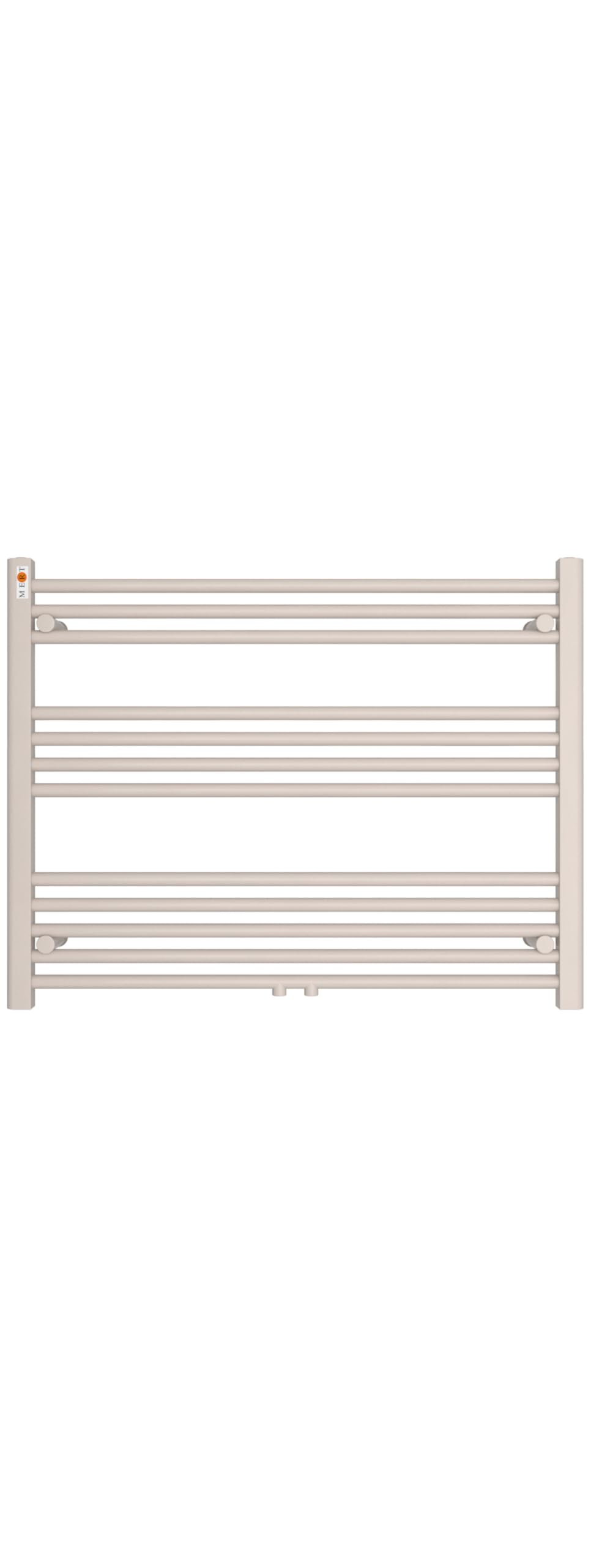 Badheizkörper Handtuchheizkörper mit Mittelanschluss weiss gerade 900x700mm Stahl 90x70, Stahl 90x70