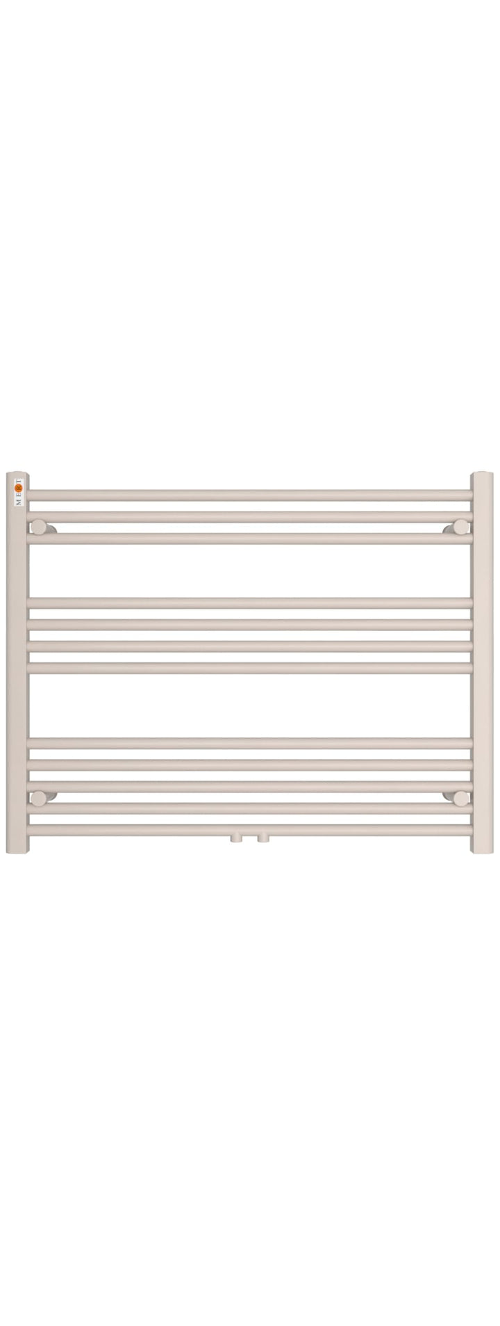 Badheizkörper Handtuchheizkörper mit Mittelanschluss weiss gerade 900x700mm Stahl 90x70, Stahl 90x70