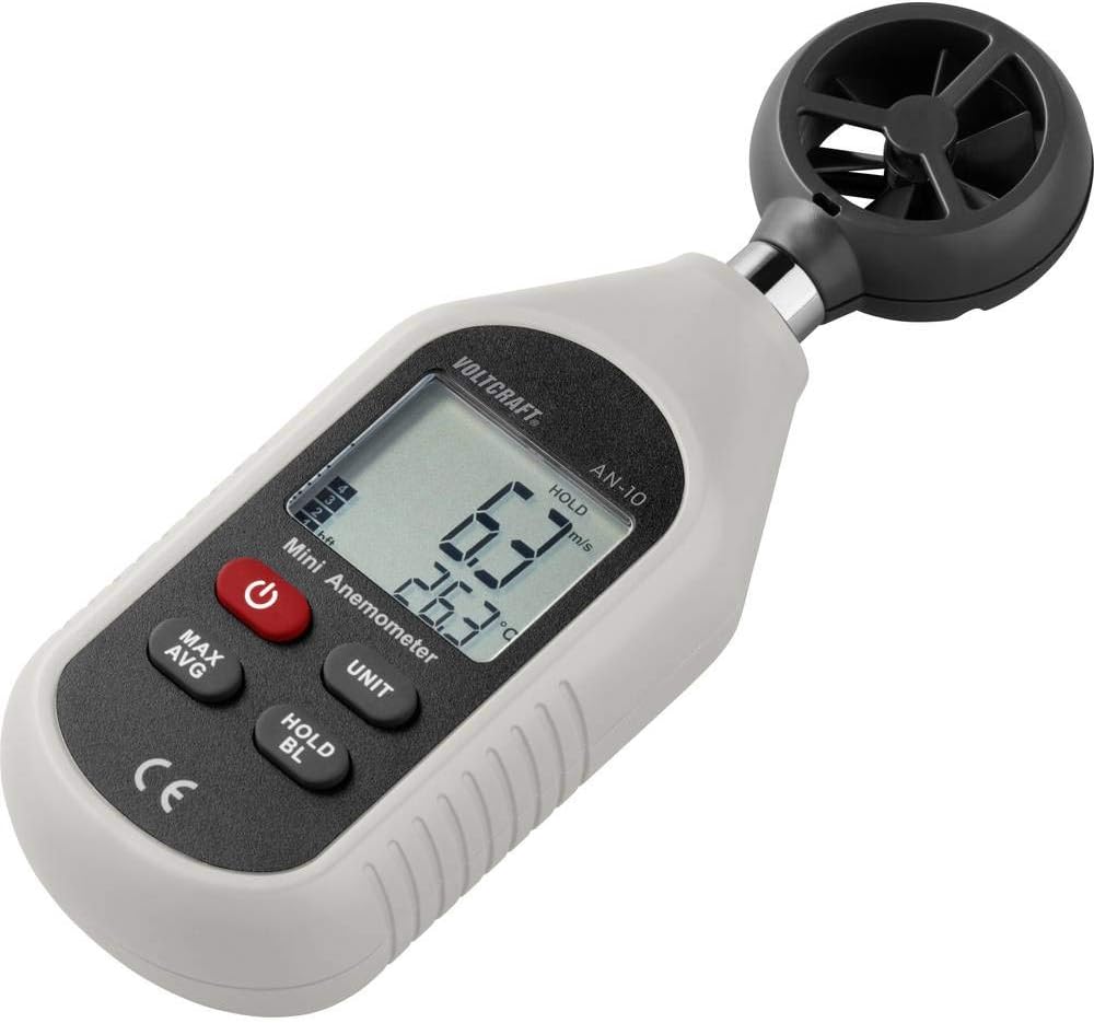 VOLTCRAFT AN-10 Anemometer 0.3 bis 30 m/s Magnet-Flügelrad