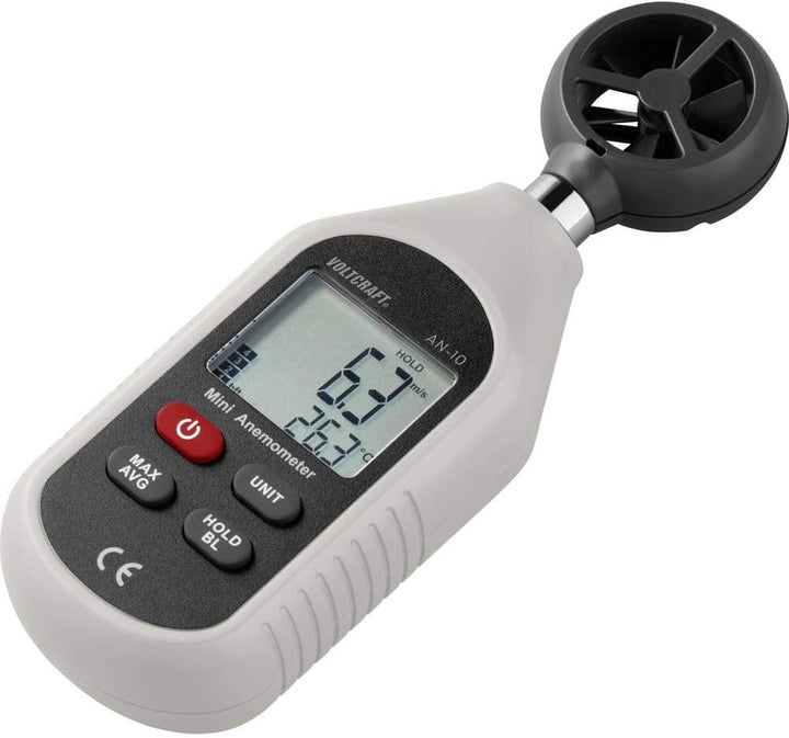 VOLTCRAFT AN-10 Anemometer 0.3 bis 30 m/s Magnet-Flügelrad