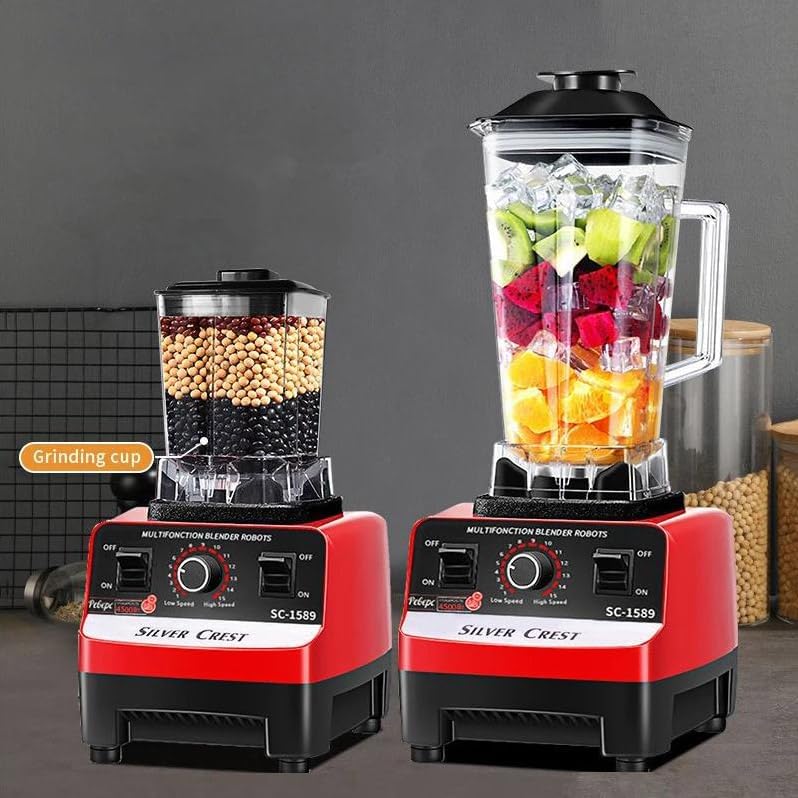 Multifunktional Standmixer 4500W 2L Blender Mixer 15 Geschwindigkeitsstufen Rührmaschine Smoothie Ma