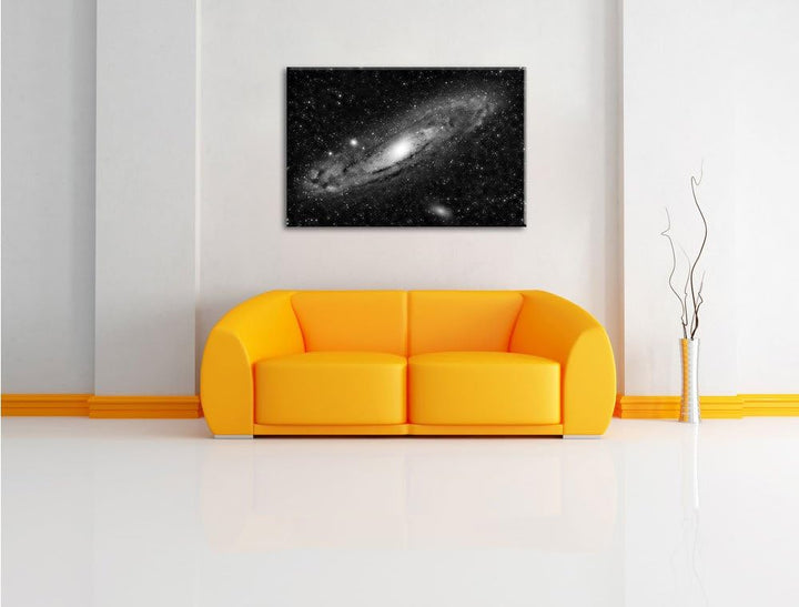 Pixxprint Sonnen im Weltall als Leinwandbild/Grösse: 100x70 cm/Wandbild/Kunstdruck/fertig bespannt,