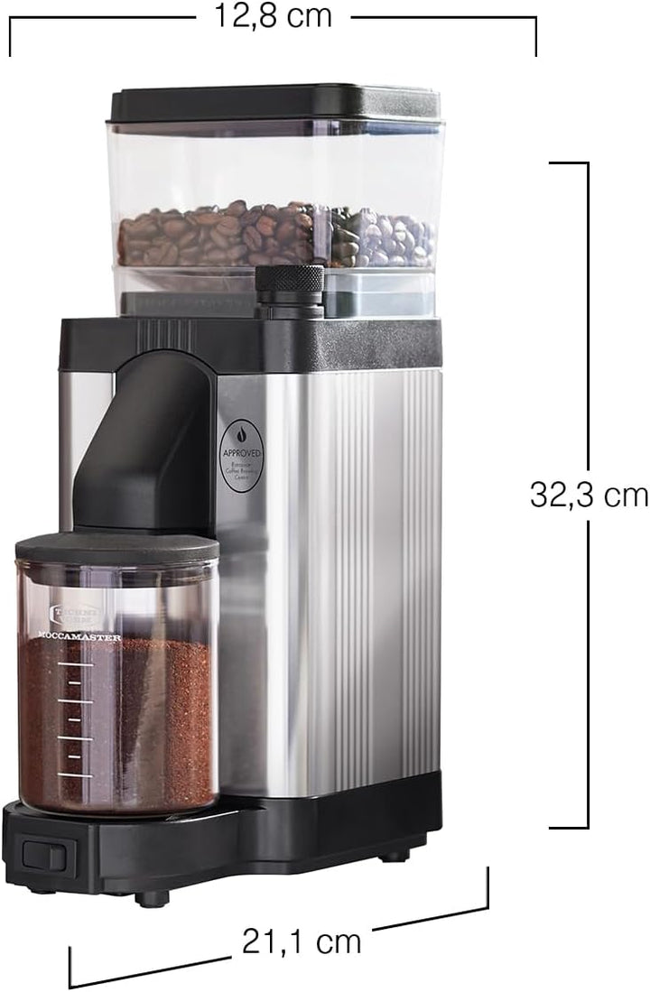Moccamaster KM5 Kaffeemühle, Polished Silver, Polished Silver