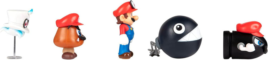 Super Mario Mario Odyssey 5er Pack, 6 cm