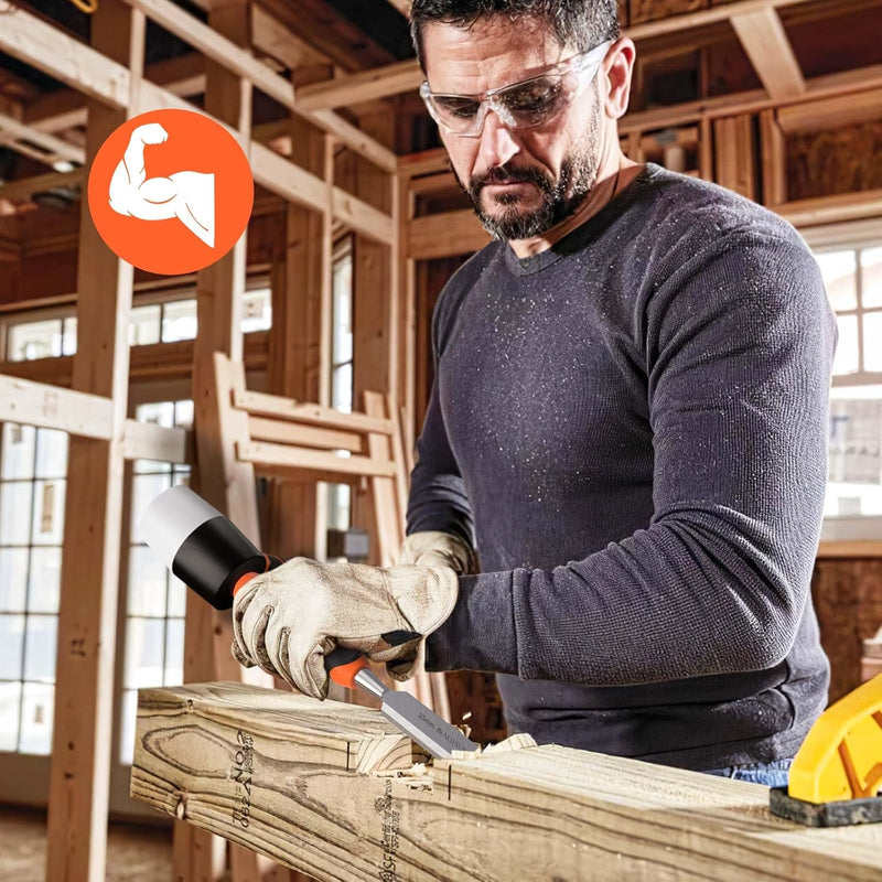 AojSup Profi Stechbeitel Set für Holz, Stechbeitel Set enthält 4x Stechbeitel (6mm, 12mm,19mm, 25mm)