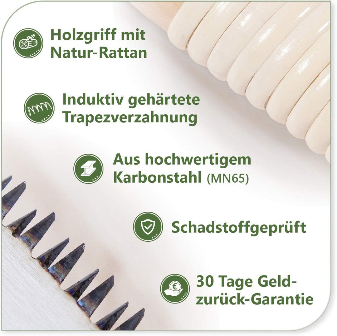 protanic 3er-Set Japansägen Handsäge Zugsäge Holzsäge (Ryoba, Kataba,