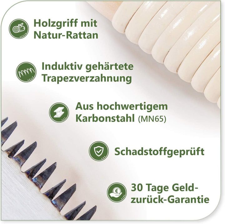 protanic 3er-Set Japansägen Handsäge Zugsäge Holzsäge (Ryoba, Kataba,