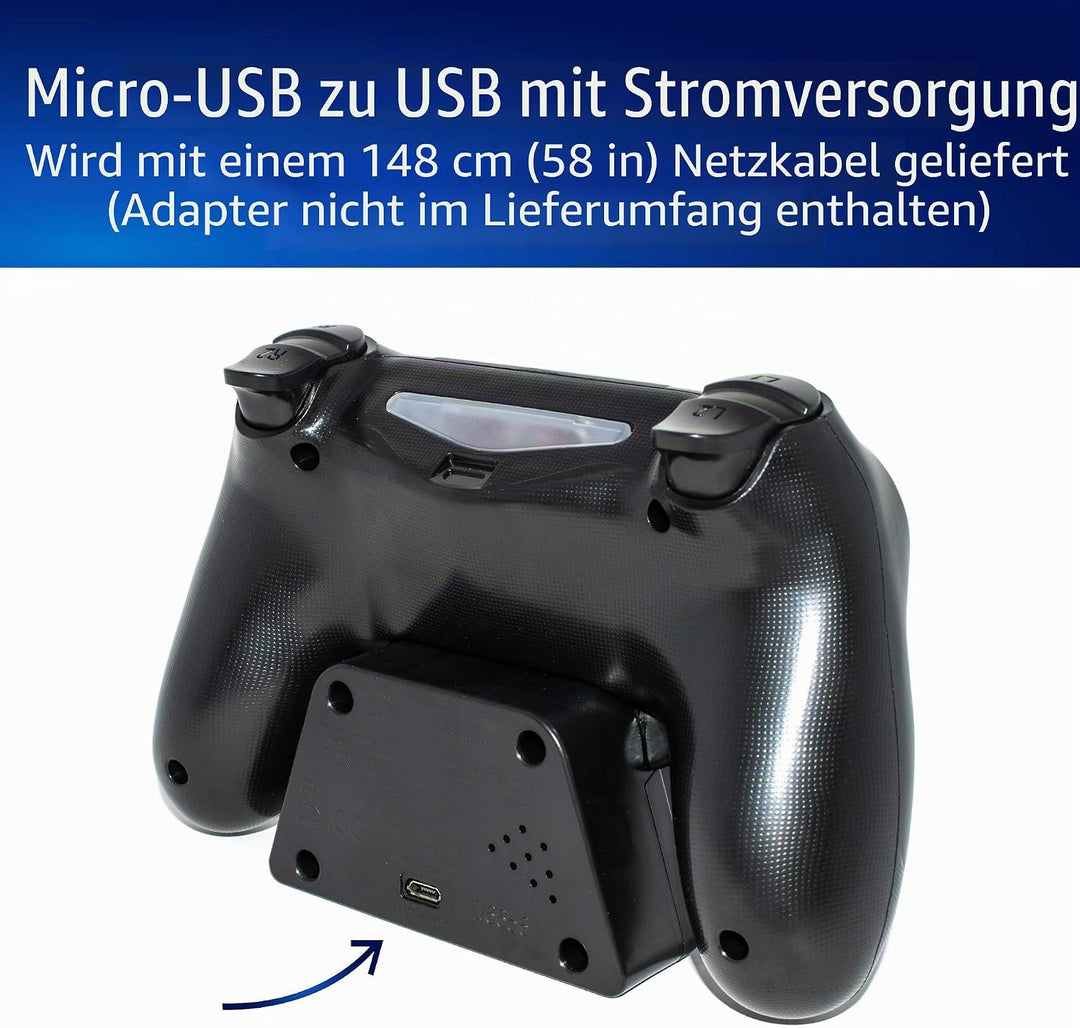 Paladone Digital Wecker LCD | PS4 Dualshock Controller Design | Verwenden Sie die Tasten, um Uhrzeit