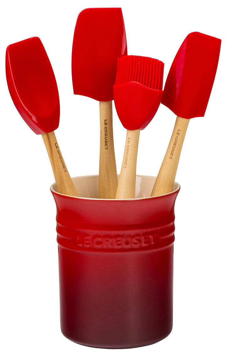 Le Creuset Classic Kochkellen-Set 5tlg. Craft (1.1 L), Kirschrot, 91057001060000, Kirschrot