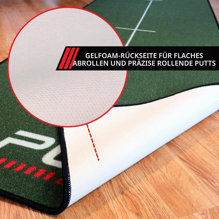 Pure2Improve Unisex-Adult Golf Puttingmatte 237x80cm Grün, 237x80cm Grün