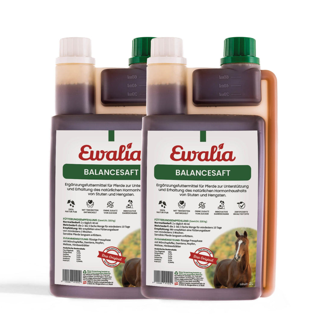 Generisch Ewalia Balancesaft für Pferde - Doppelpack - 2 x 1L 1 l (2er Pack), 1 l (2er Pack)