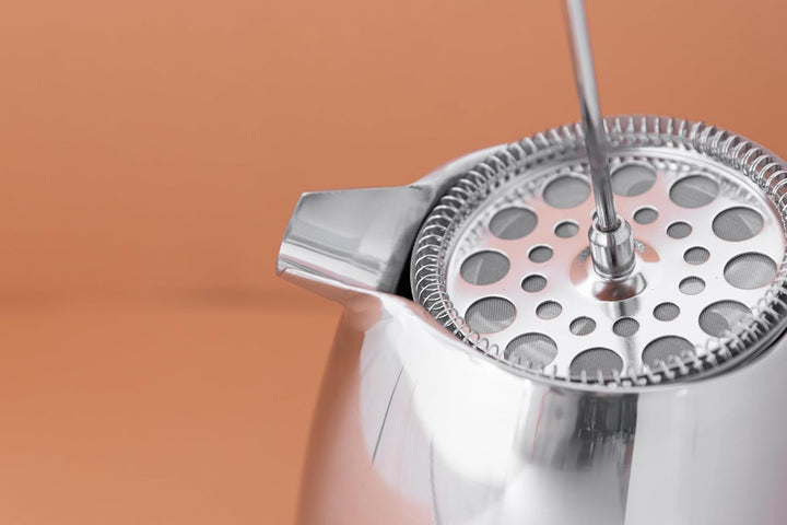 La Cafetière Edelstahl doppelwandige isolierte Cafetière 8 Tassen, Edelstahl, silber 8 Tassen Cafeti