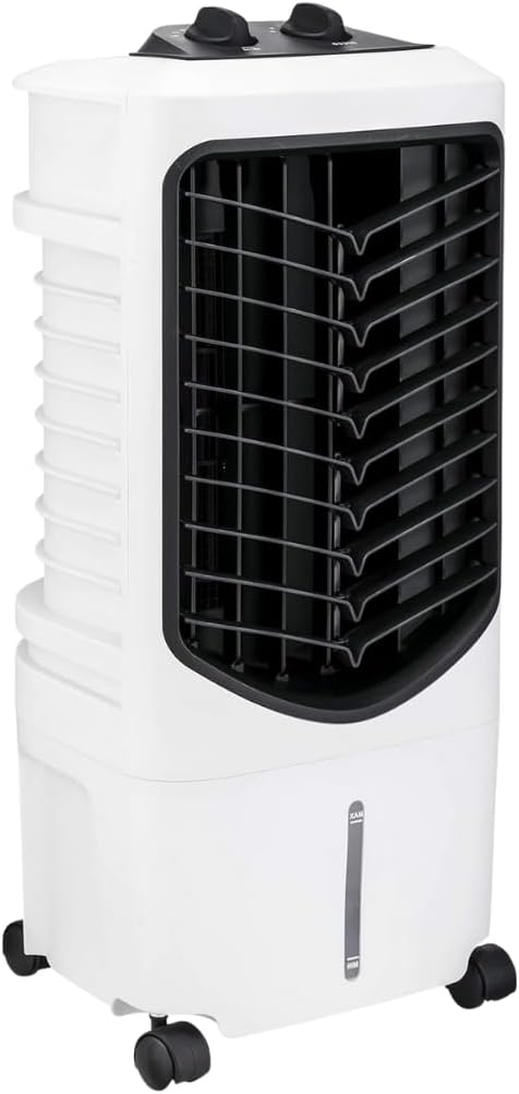 JUNG ALPINA Klimaanlage Mobil ohne Abluftschlauch, 60 dBA, 2in1 - Luftkühler, Luftbefeuchter, Mobile