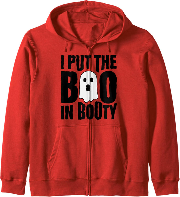 I Put The Boo in Booty - Funny Halloween Holiday Quote Kapuzenjacke