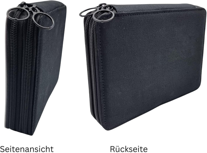 Doppeldecker Federmäppchen mit Name und Schriftartwahl (Qualle), Qualle