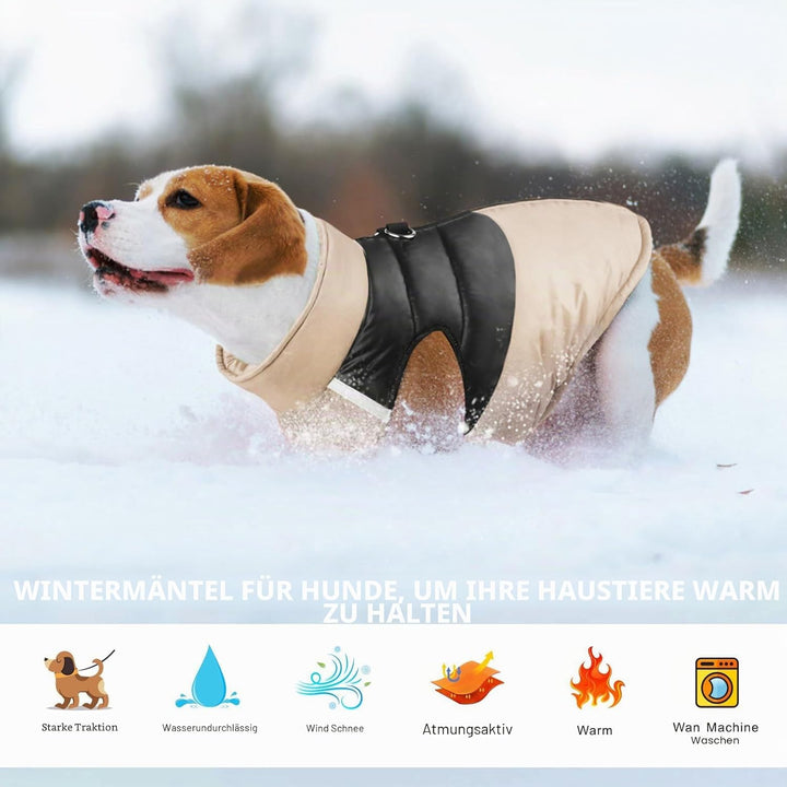 Idepet Haustier Hund Warm Mantel Jacke wasserdichte Kleidung Kleine mittlere grosse Haustier Hund Ka
