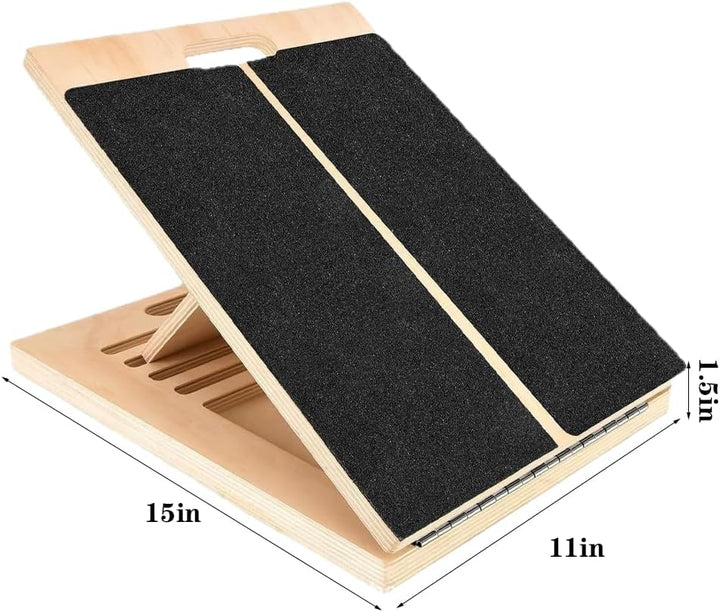 Balance Board Wadendehner aus Holz, Einstellbares und Rutschfestes Balance Board Schrägbrett Erwachs