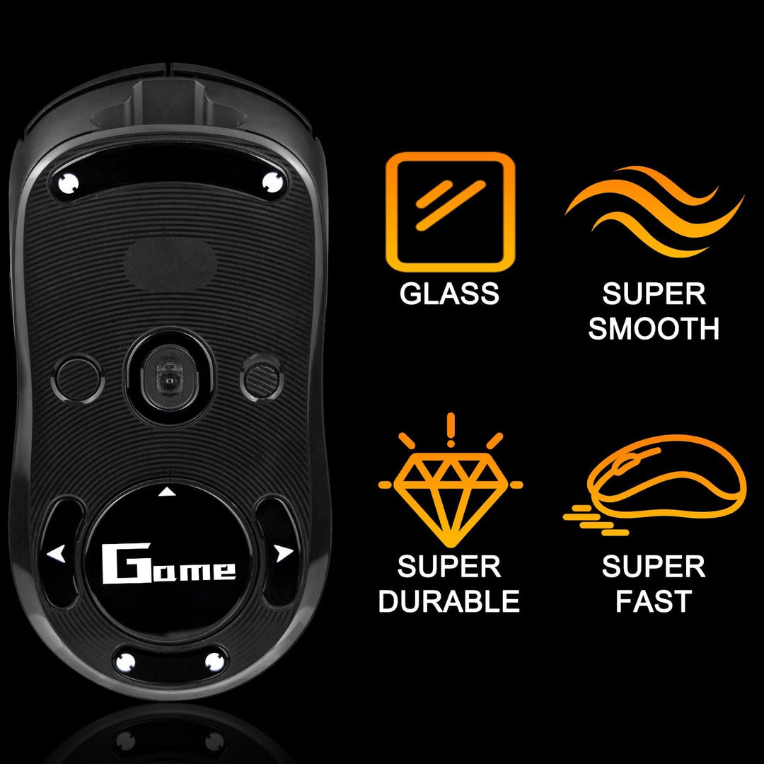 SOULWIT Glas Maus Skates für Logitech G PRO Wireless/GPro 2 Lightspeed Wireless Gaming-Maus (Nicht k