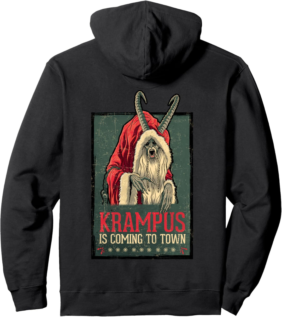 Poster „US Legendary Pictures Krampus“, Vintage-Stil, 01 Pullover Hoodie