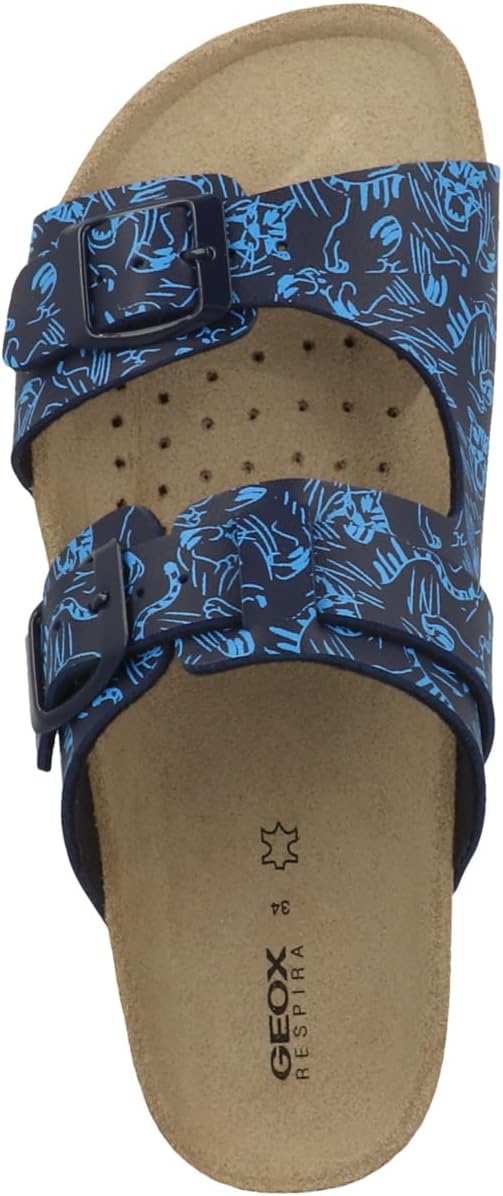 Geox Jungen J Ghita Boy Sandal 28 EU Schmal Navy, 28 EU Schmal Navy