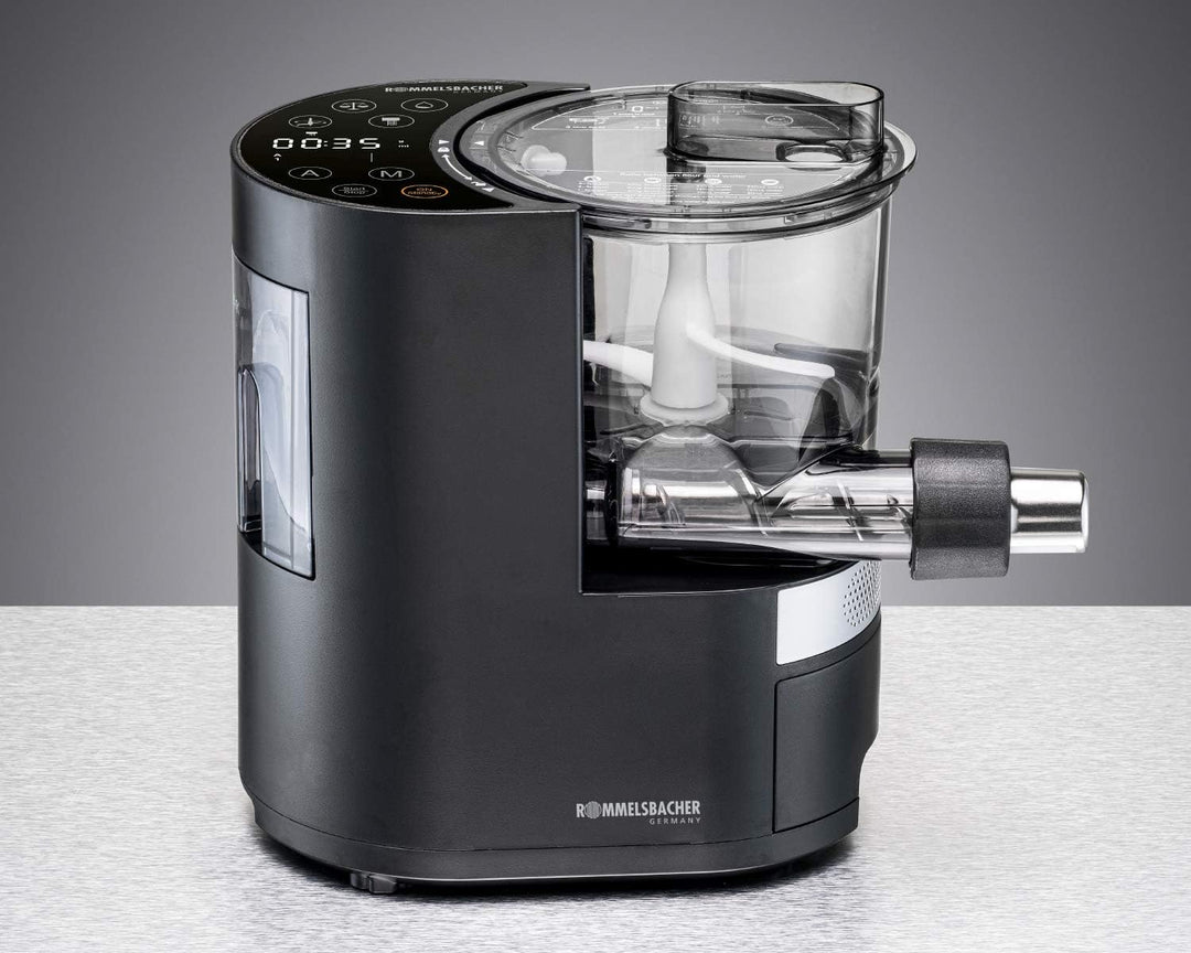 ROMMELSBACHER Elektrische Nudelmaschine PM 220 – bis zu 800 g , integrierte Waage, gesteuerte Wasser