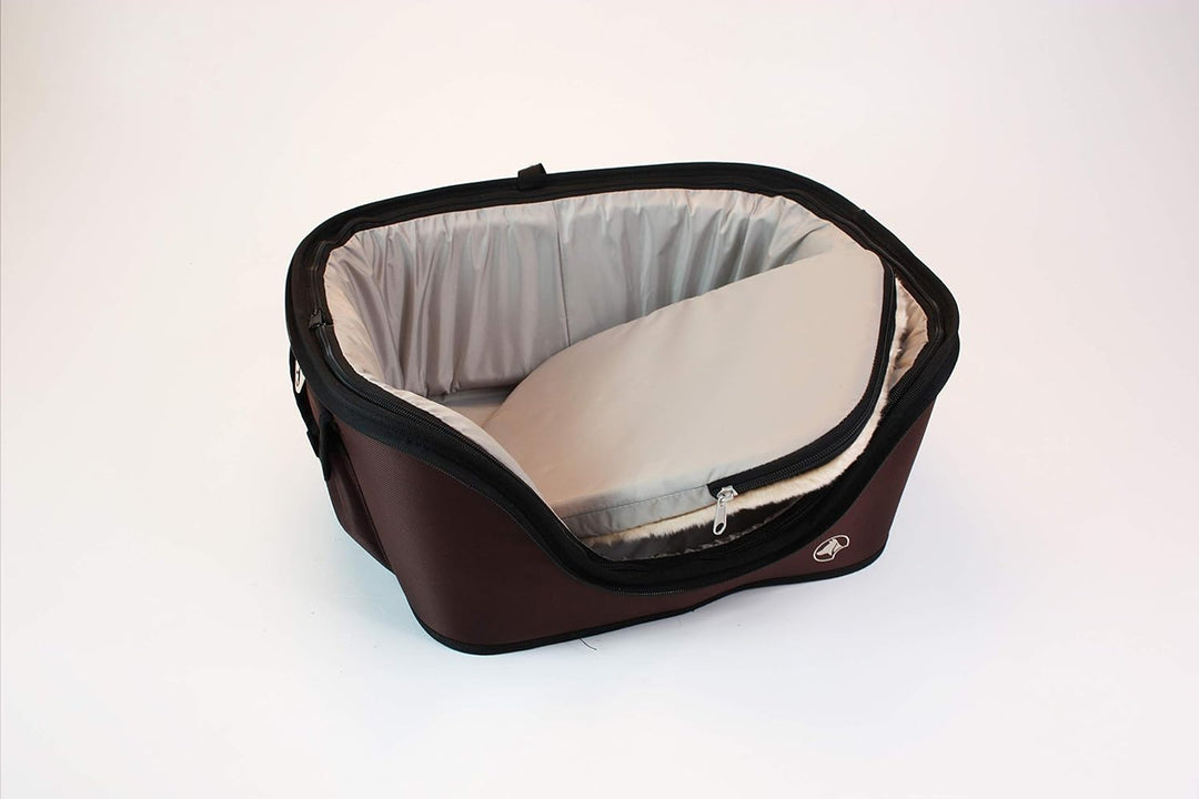 Croci Fast&Easy Carrier 2in1 - Transportbox und Transportbox für Hund und Katze, Umhängetasche für H