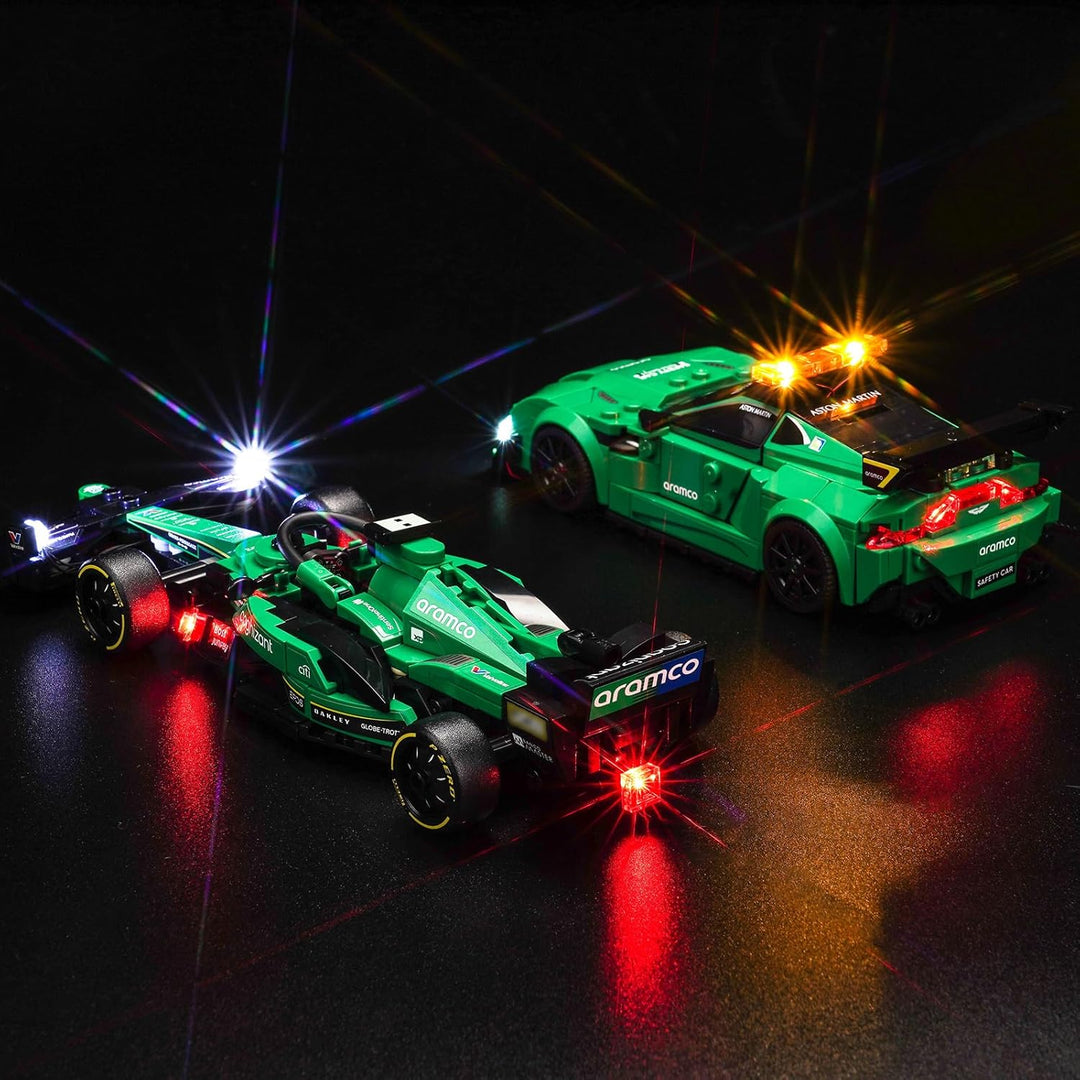 Led Licht Set für Lego Aston Martin Safety Car & AMR23 (Kein Lego), Dekorationsbeleuchtungsset für L