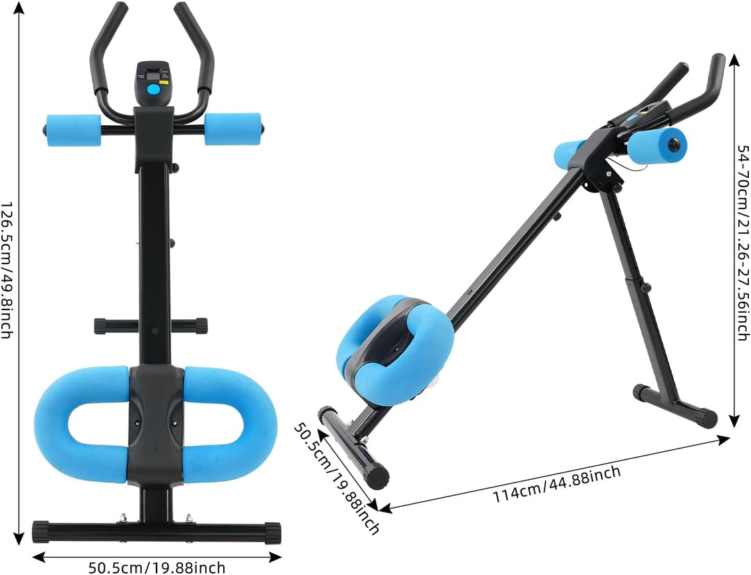 Bauchtrainer für Zuhause, Bauchmuskeltrainer Abdominalmaschine, Klappbar Bauchmuskeltraining Multifu