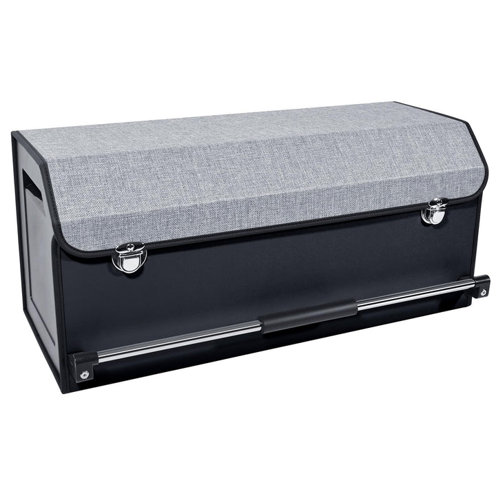 Auto Kofferraum Organizer, Wasserdichte Leder Auto Kofferraumtasche mit Deckel und Stabilem Griff, 6