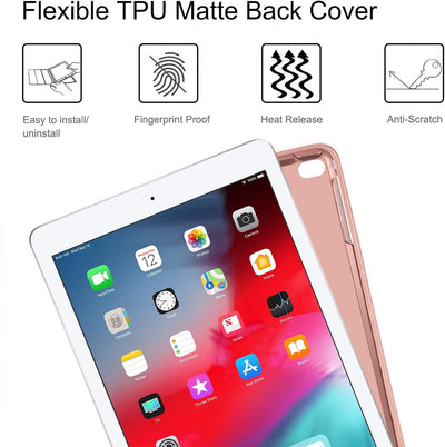 Fintie beleuchtete Tastatur Hülle für iPad 9.7 Zoll 2018/2017 - Soft TPU Rückseite Gehäuse mit Penci