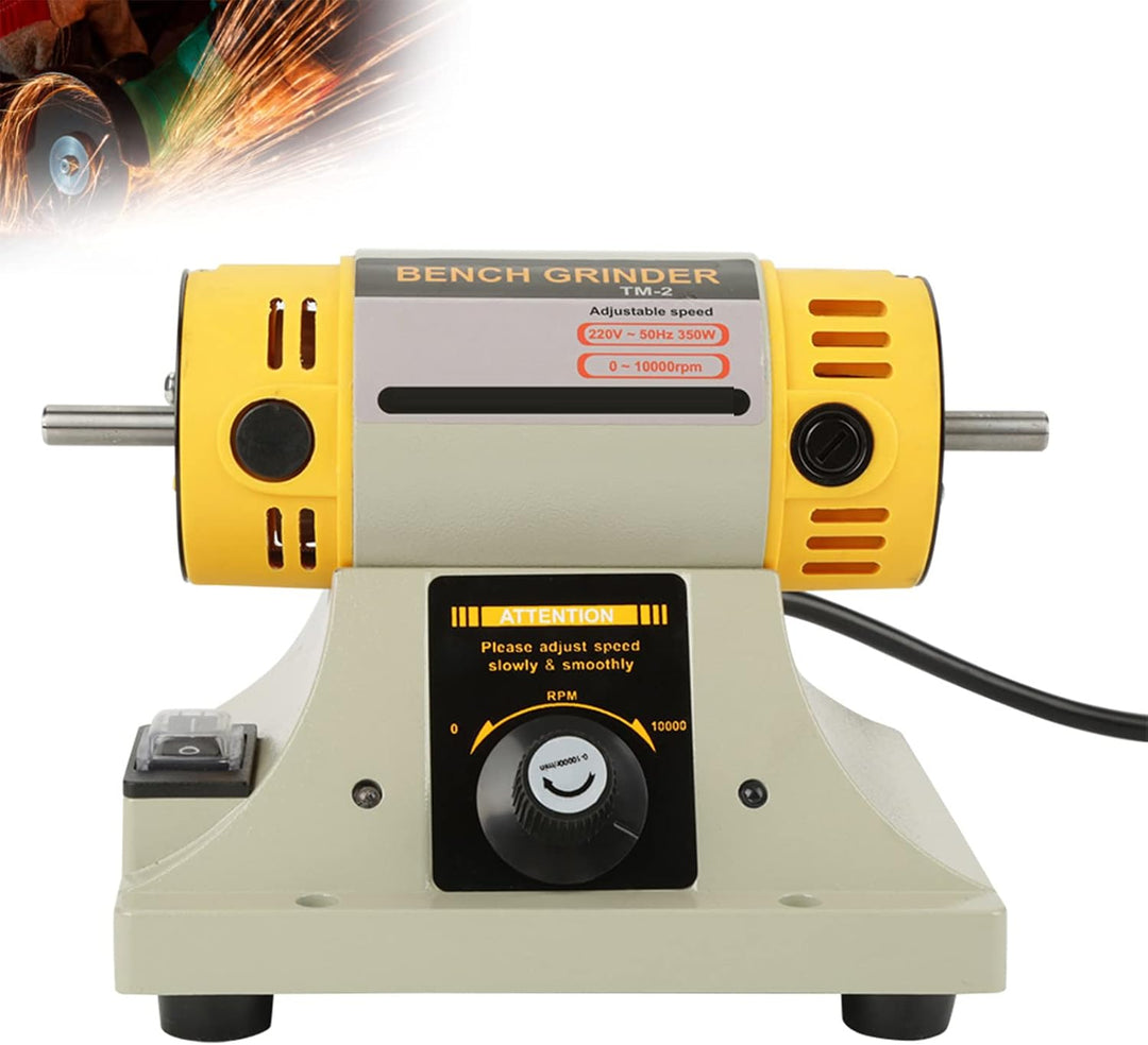 350-W-Elektroschleifer-Poliermaschine für Schmuckdrehmaschinenmotor, Solides Gehäuse, Geringe Vibrat