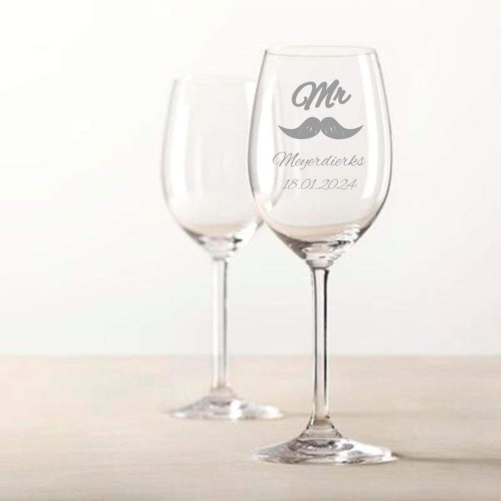Geschenk zum Valentinstag – Wein Geschenksets – Weinglas mit Gravur 460ml – Hochzeitsgeschenke – Ges