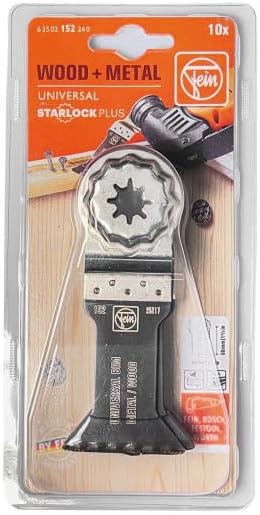 FEIN E-Cut Universal-Sägeblatt 10 Stück (Aufnahme Starlock Plus, Bi-Metall mit gewellter Universalve