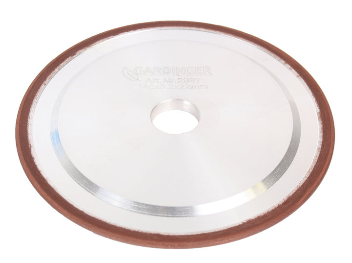 GARDINGER Diamant-Schleifscheibe für Sägekettenschärfgeräte 145 x 3,2 x 22 mm (Diamantscheibe Schlei