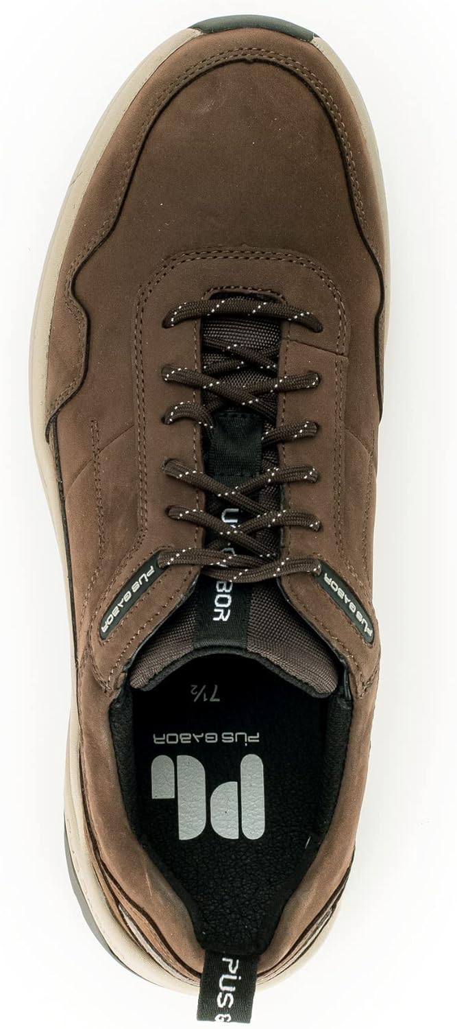 Pius Gabor Herren Sneaker Low,Halbschuhe,zertifiziertes Leder,Wechselfussbett 41 EU Braun Espresso 2