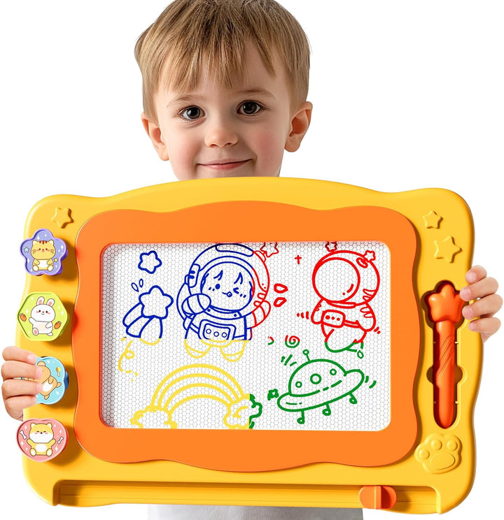 Grosses magnetisches Zeichenbrett Kleinkind Spielzeug für 3 4 5 6 Jahre alte Kinder Mädchen Jungen,