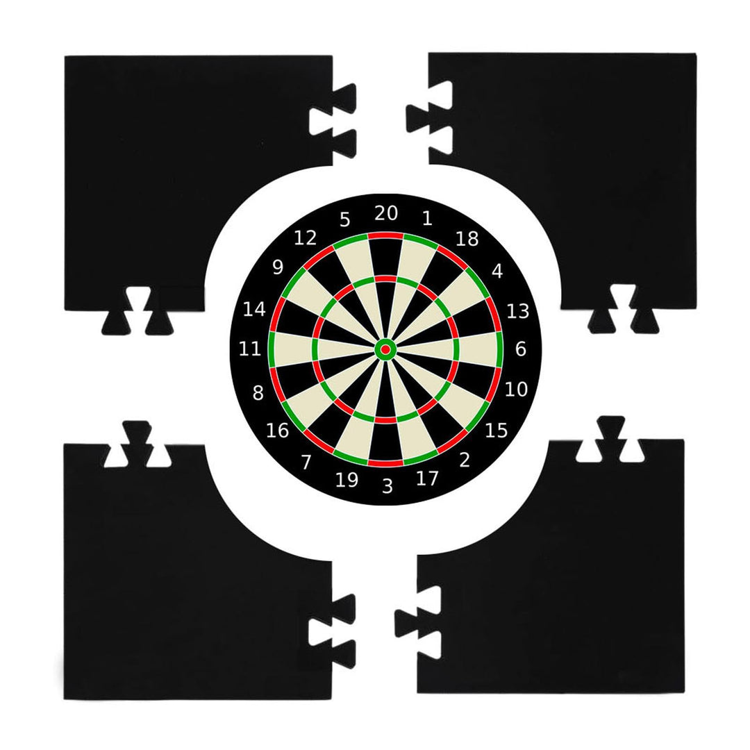 Generisch Wandschutz für Dartscheiben, Dart-Rückwand - 4 Stück gespleisste quadratische Dartscheiben
