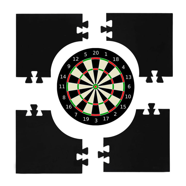 Generisch Wandschutz für Dartscheiben, Dart-Rückwand - 4 Stück gespleisste quadratische Dartscheiben
