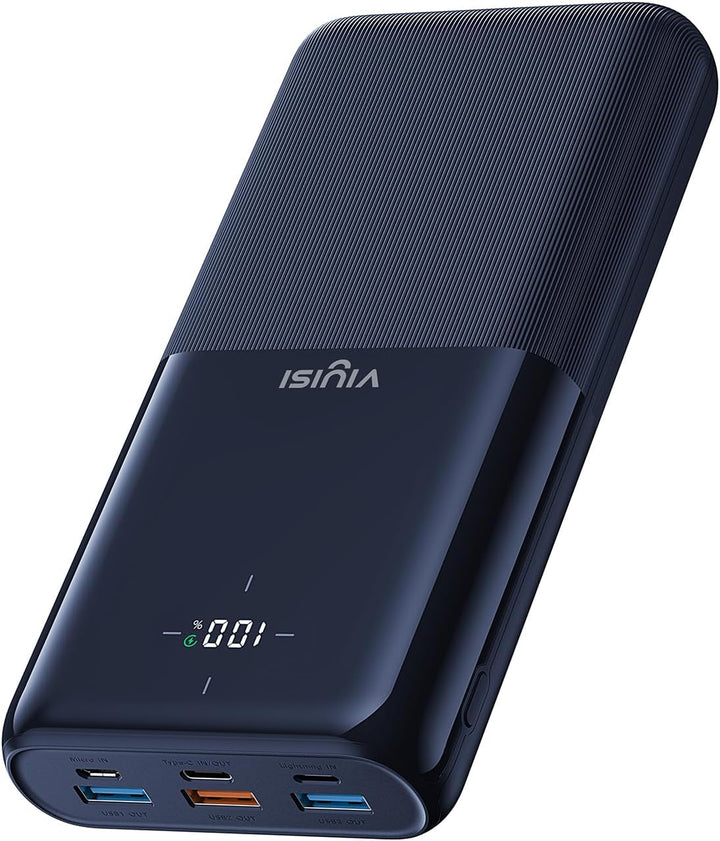 VIYISI Power Bank 20W PD Schnelles Aufladen Externe Handyakkus, Powerbank USB C mit LED Display, Akk